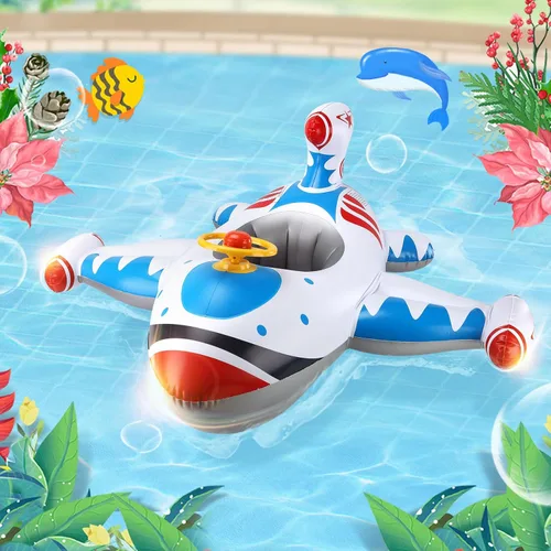 Miniatura 6 de Swimbobo Toddler Pool Float with Seat Boat Inflatable Ride-on Car for Kids Outdoor Toys