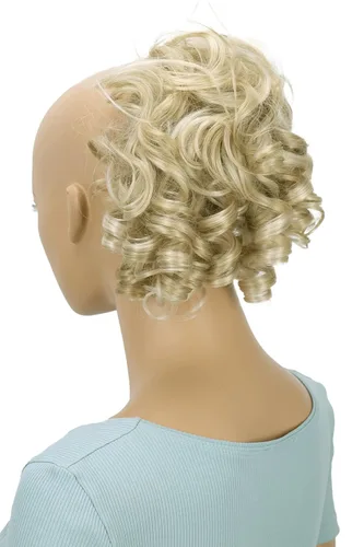 Miniatura 27 de CAISHA - Postizo Jumbo de Cabello Elástico para Recogidos Voluminosos y Rizos Desaliñados, Color Rubio Claro, G5L rubio claro #22T613 G5L