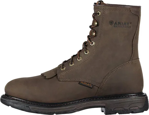 Miniatura 2 de Ariat Workhog - Botas de punta compuesta H2O de 8 pulgadas para hombre Marrón oscuro engrasado