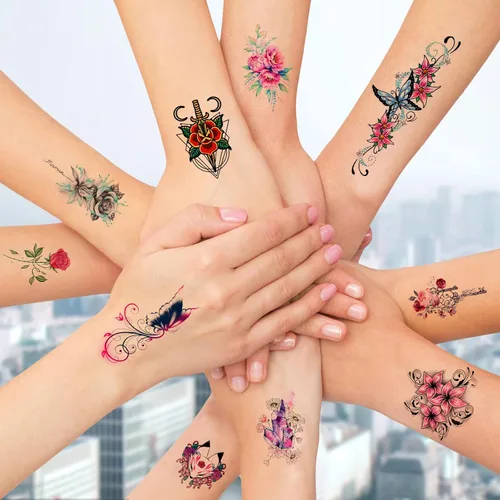 Miniatura 8 de MECOLOUR Papel de tatuaje temporal imprimible para impresora láser, 8.5 x 11 pulgadas, 10 hojas, papel adhesivo de transferencia de imagen para piel