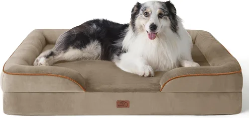 Miniatura 50 de Bedsure Cama ortopédica XL para perros extragrandes, cama lavable para perros y gatos, impermeable, cómodo sofá para perros con funda extraíble