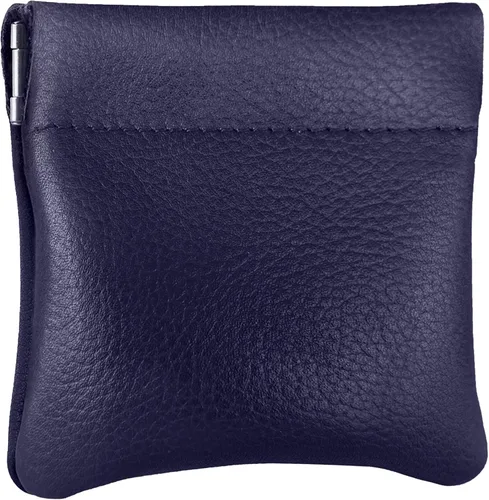 Miniatura 44 de Monedero clásico a presión, de cuero, para hombre de Nabobb, negro