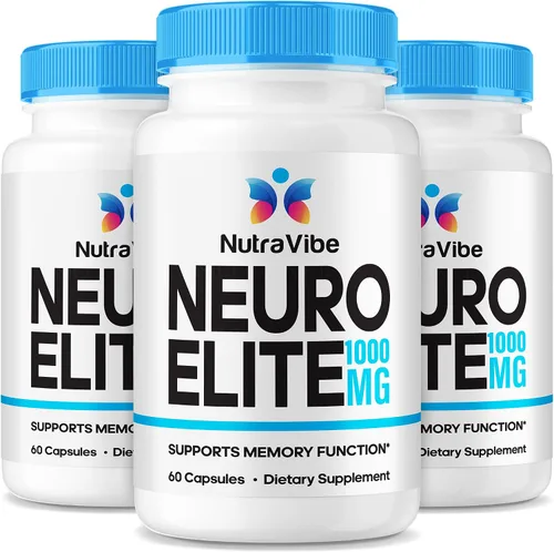 Neuro Elite (3 unidades) - La fórmula natural de apoyo de memoria con una mezcla limpia y potente para apoyar el enfoque nítido, la claridad, la