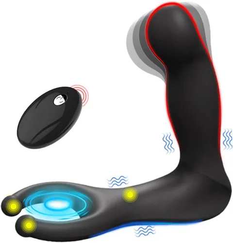 Wiggle Motion - Masajeador de próstata anal para hombres con anillo en C, enchufe anal, juguetes sexuales masculinos para adultos, juguete sexual
