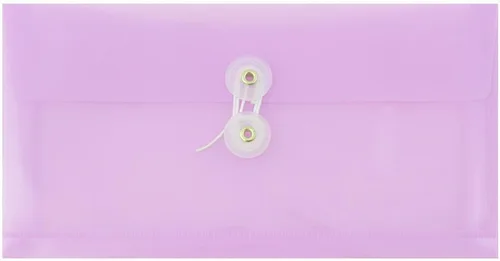 Miniatura 37 de Fundas de plástico con cierre de botón y cordel para guardar documentos (12 fundas de tamaño carta), de JAM Paper, Amarillo