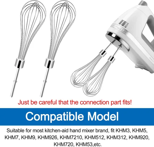 Miniatura 6 de Mezclador de mano de cocina para batidor KitchenAid Accesorios para batidor KHMPW, KHM512BM, KHM2B, AP5644233, KHM3, KHM5, W10720799 batidor