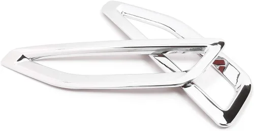 Miniatura 5 de 2 unids ABS para BMW X5 G05 2019 Car Side Air Vent Decoración Fender Trim Accesorios (plateado brillante)