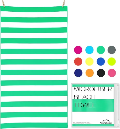 Miniatura 30 de Your Choice - Juego de toallas de microfibra de secado rápido para playa, viajes, natación, piscina, campamento, actividades al aire libre y toalla