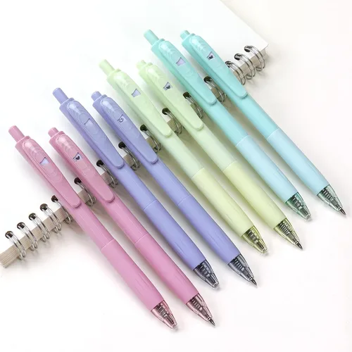 WRITECH Bolígrafos de gel de punta fina: bolígrafo retráctil de tinta negra, escritura suave, punta media de 8 quilates, 0.028 in, punta media para