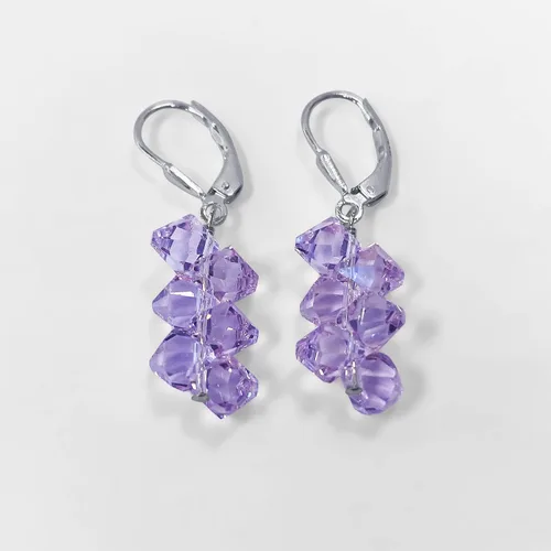 Miniatura 4 de Gem Avenue - Aretes de plata de ley hechos a mano con cristales de Swarovski