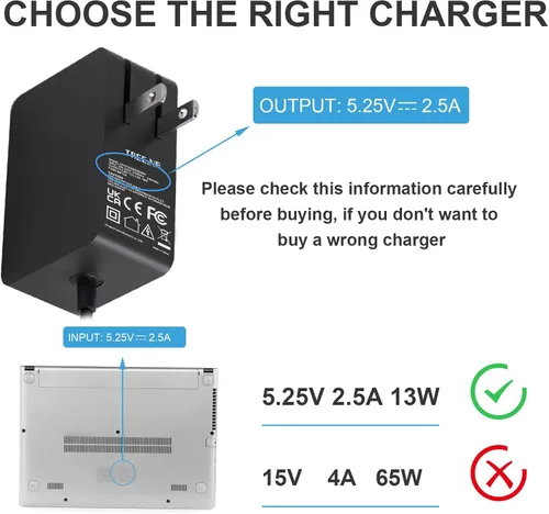 Miniatura 6 de Cargador Surface 3 13W 5.2V 2.5A Adaptador de Corriente CA Cargador de Cable de Reemplazo para Microsoft Surface 3, Modelo 1623 1624 1645 Tablet