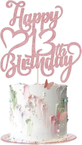 Miniatura 22 de Decoración para tarta de cumpleaños número 15 con purpurina dorada – 15 aniversario/cumpleaños – Hello 15, Cheers to 15 años, 15 & Fabulous Cake