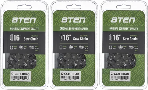 Miniatura 116 de 8TEN Cadena de motosierra semi cincel de 6 pulgadas .050 1/4 42 DL para Worx WG320 Black & Decker LLP120 (paquete de 3)