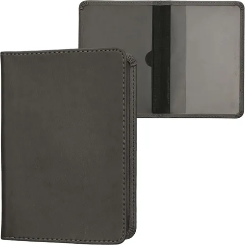 Miniatura 12 de kwmobile - Soporte para documentos del automóvil y tarjetas para documentos de vehículos y tarjetas, cuero sintético, color negro Menta