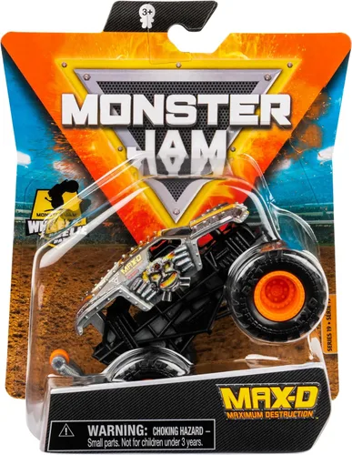 Monster Jam 2021 Spin Master 1:64 Camión monstruo fundido a troquel con barra de ruedas: Legacy Trucks Max-D