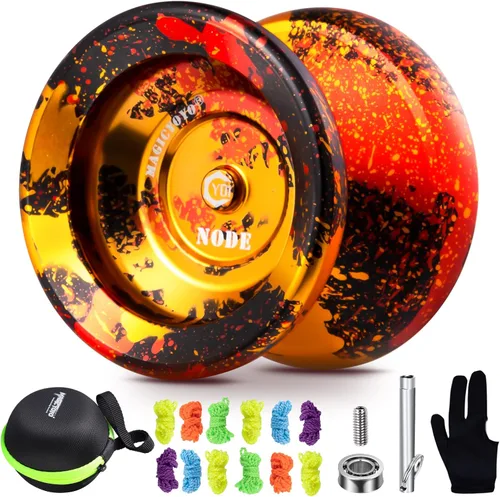 Miniatura 9 de Paquete de 3 yoyos para principiantes para niños, MAGICYOYO K1-Plus Responsive Yo Yos + 3 guantes de yoyo, 3 bolsas de yoyo, 18 cuerdas, todo en una