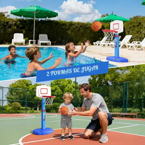 Miniatura 3 de HYES Aro de Baloncesto para Niños Pequeños, Aro de Baloncesto Interior de Altura Ajustable para Niños de 1 a 3 Años, Mini Canasta de Baloncesto