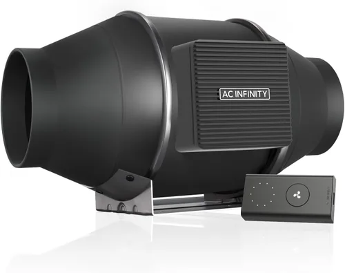 Miniatura 19 de AC Infinity CLOUDLINE H4, ventilador silencioso de conducto en línea de 4 pulgadas con controlador de velocidad, ventilador de ventilación a prueba