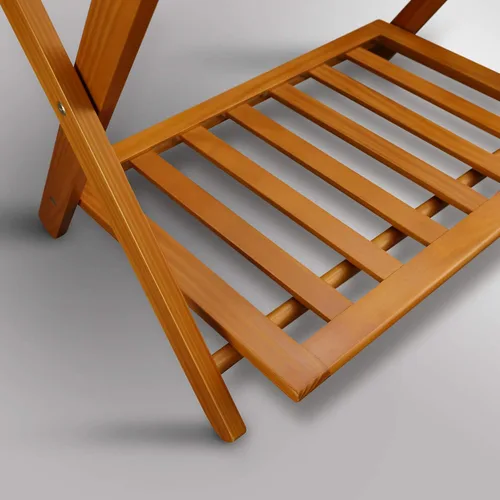 Miniatura 9 de Casual Home estantería para equipaje con estante, madera maciza, Madera, Espresso