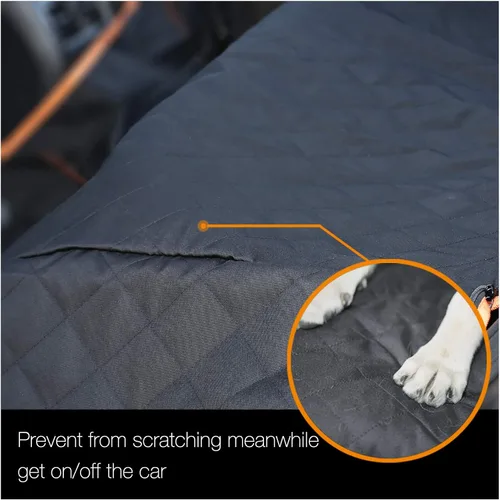 Miniatura 6 de Funda de asiento de perro para camiones con ventana de malla, hamaca 100% impermeable para asiento trasero de camión, lavable a máquina, funda