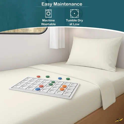 Miniatura 8 de Shreem Linen Juego de sábanas de microfibra de lujo de 4 piezas, bolsillo profundo para hasta 10 pulgadas, suave, resistente a las arrugas
