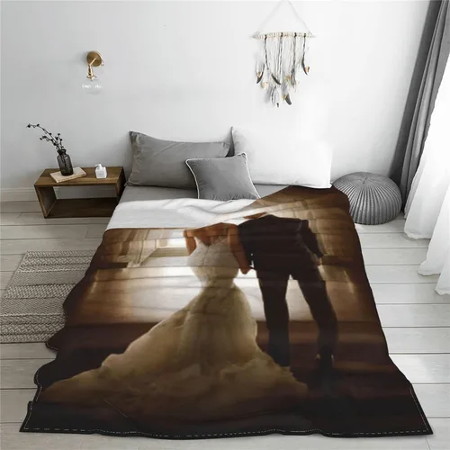 Miniatura 5 de Manta personalizada con texto fotográfico, manta personalizada de franela polar para cumpleaños familiar, regalo de Navidad, boda, se adapta al