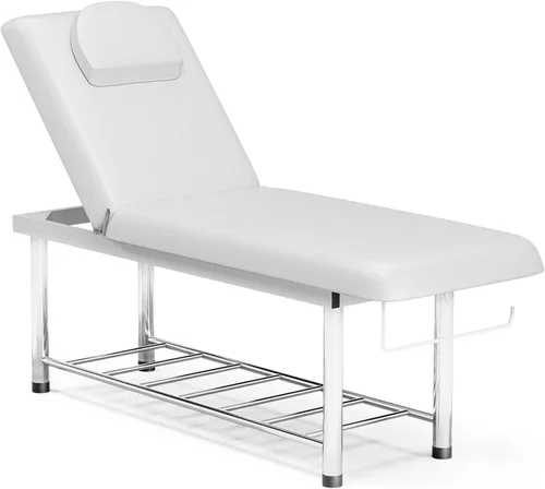 Miniatura 11 de SyyBhb Mesa de masaje estacionaria profesional ajustable en altura, cama de examen resistente de 550 libras para tratamiento, respaldo ajustable
