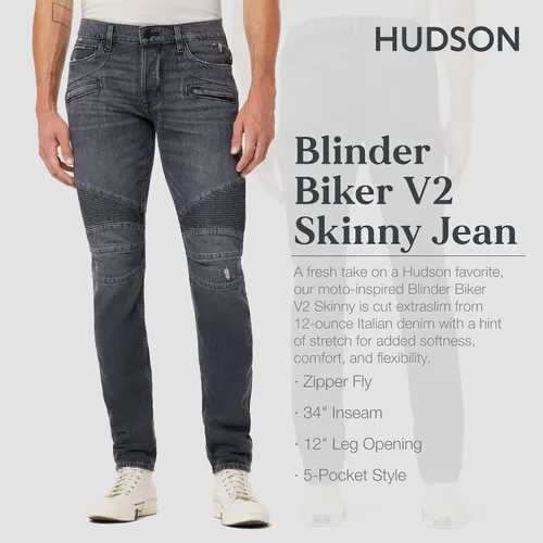 Miniatura 2 de HUDSON Jeans ajustados para hombre The Blinder V.2 Rp