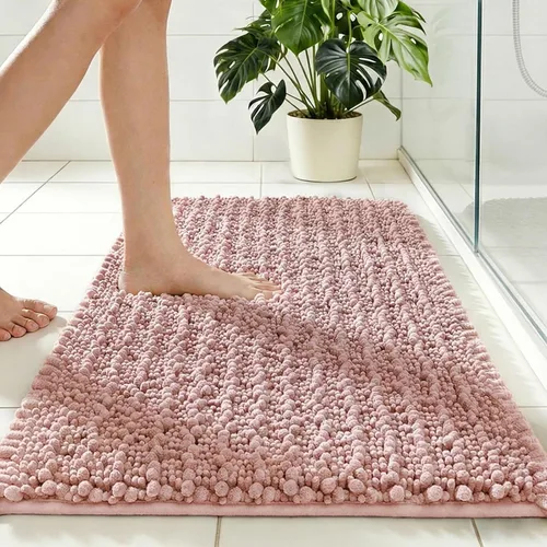 Miniatura 31 de Disolla Alfombra de baño pequeña, antideslizante, lavable, color beige, 17 x 24 pulgadas, súper absorbente, suave, alfombra de baño de felpilla