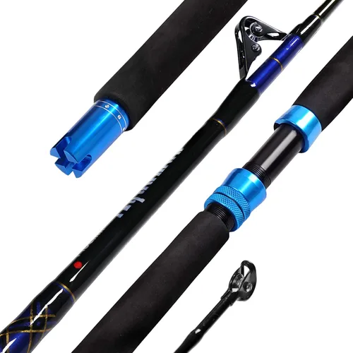 Miniatura 9 de Fiblink Caña de pesca de carbono convencional de agua salada en alta mar (6 pies, 30-50 lb/50-80 lb/80-120 lb)
