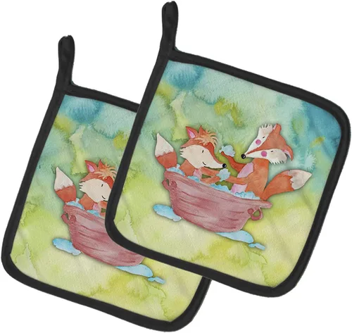 Miniatura 47 de Caroline's Treasures BB7370PTHD - Juego de soportes para ollas de herradura para cocina, resistentes al calor, almohadillas calientes para cocinar