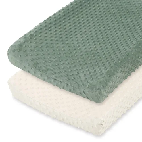 Miniatura 9 de The Peanutshell Minky Dot - Funda para cambiador de pañales, funda ultrasuave para colchoneta de bebé para niñas, se adapta a almohadillas