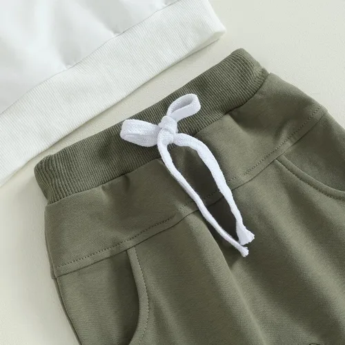 Miniatura 121 de Conjunto de ropa de otoño e invierno para bebé y niño, sudadera larga con capucha y pantalones para niños pequeños, 6, 12, 18, 24 meses, 2T