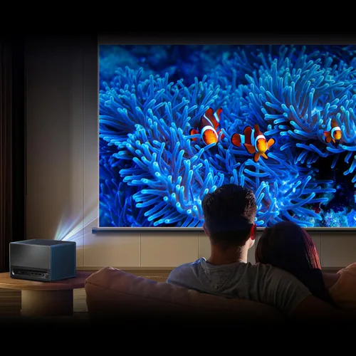 Miniatura 15 de Hisense Mini proyector portátil láser RGB de triple color C1 4K UHD, hasta 300 pulgadas, sistema operativo Viddà, Dolby Vision HDR10, gama