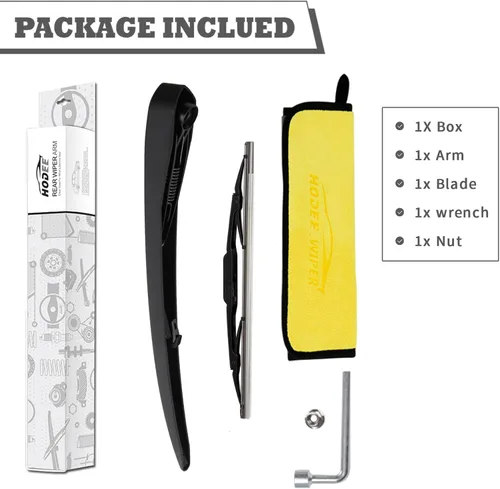 Miniatura 6 de Juego de Tuerca de Brazo de Escobilla Limpiaparabrisas Trasero de Repuesto para Cadillac SRX 2010-2018 CTS 2010-2014, Conjunto de Accesorios