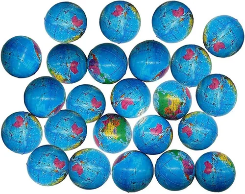 Miniatura 6 de Mini bolas de estrés de globo exprimible de 2.48 pulgadas, bolas de alivio de tensión, recuerdo de fiesta, bola de globo de PU suave