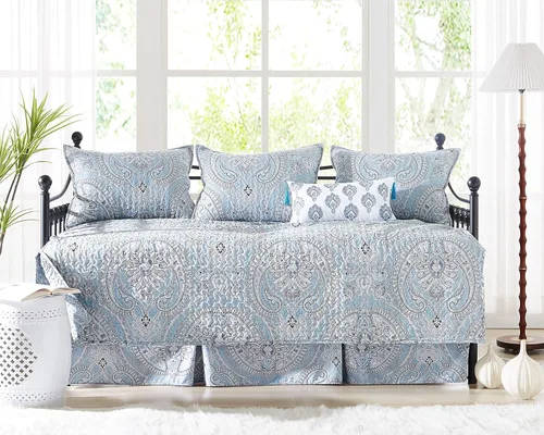 Miniatura 30 de Southshore Fine Living, Inc. Juegos de Edredón para Cama Nido Individual, Juego de Ropa de Cama Boho de 6 Piezas con Funda para Cama Nido, 3 Fundas