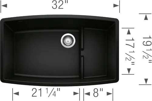 Miniatura 2 de Fregadero Blanco Performa Silgranit II Cascada., 440064