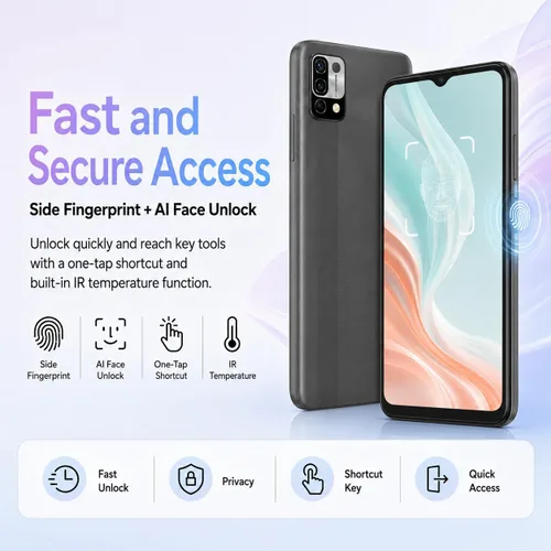 Miniatura 7 de UMIDIGI Teléfono celular desbloqueado, Power 5 Smartphone 4+128GB, Helio G25 Octa-Core 6150mAh, 6.53 teléfonos con pantalla HD con cámara