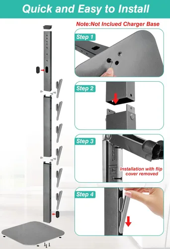 Miniatura 4 de Soporte de aspiradora Haturi para Dyson Gen5 V15 V12 V11 V10 V8 V7 V6, diseño oculto de cable de alimentación, soporte de acoplamiento de metal