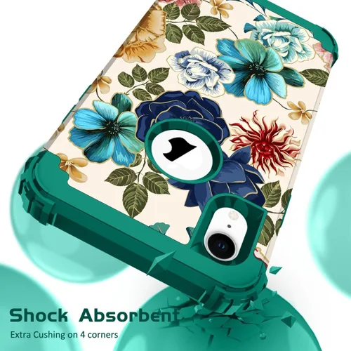 Miniatura 2 de Hocase Funda para iPhone SE 2022/2020, resistente a prueba de golpes, de plástico duro+goma de silicona, funda protectora híbrida para iPhone SE