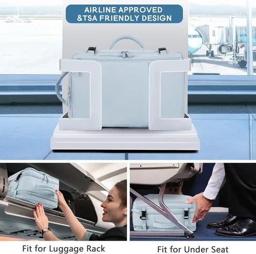 Miniatura 6 de Mochila de viaje de cabina aprobada por aerolíneas Beraliy para hombres y mujeres, Azul-claro, X-Grande, Mochilas de viaje