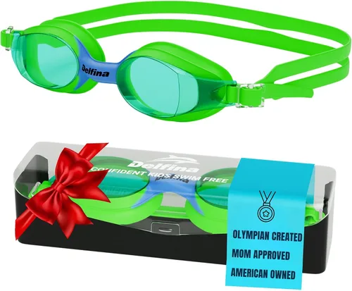 Miniatura 13 de Delfina Gafas de natación para niños de 2 a 7 años, cómodas, sin fugas, antivaho para niños para nadar Azul