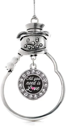 Miniatura 182 de Inspired Silver - Roller Queen - Adorno de Navidad plateado - Adorno circular para árbol de Navidad con circonita cúbica - Decoración colgante