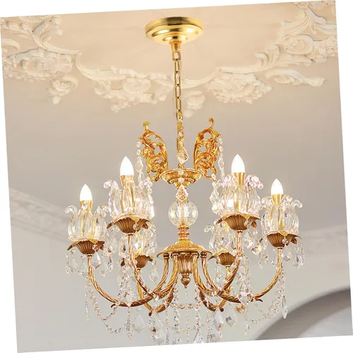 Miniatura 7 de Uonlytech Candelabro de techo para techo, placa de luz de techo resistente, sin deformación, adecuada para decoración de casa de campo a moderna