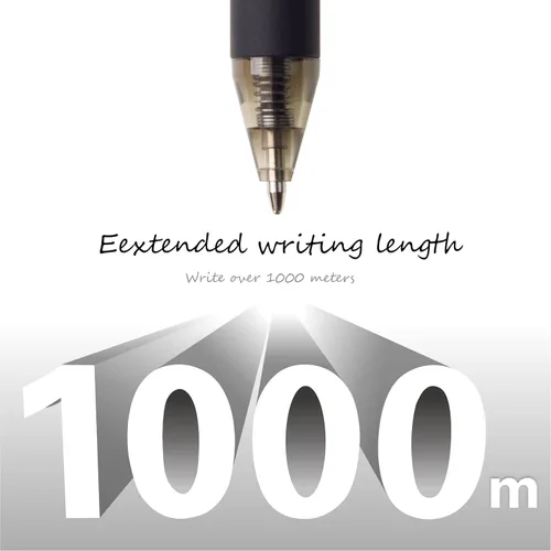 Miniatura 4 de CRYLLIS Bolígrafos a granel, paquete de 50 bolígrafos para bolígrafos de tinta negra, escritura suave, sin manchas, suministros de oficina, regalos