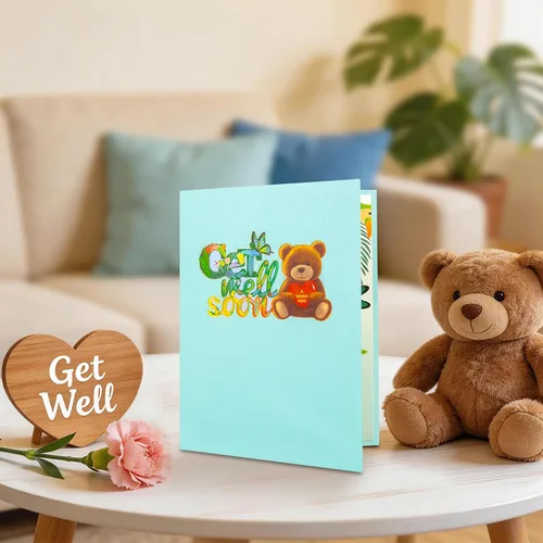 Miniatura 6 de GREETING ART Tarjeta de recupérate pronto, tarjetas religiosas de recuperación, tarjeta de recupérate pronto, tarjetas de condolencias para hombres