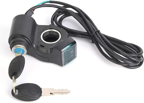 Miniatura 7 de Pantalla de voltaje E, acelerador eléctrico de pulgar eléctrico de plástico negro, pantalla digital de voltaje de batería, interruptor