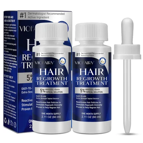 5% de mininoxidil para hombres y mujeres, suero de biotina para el crecimiento del cabello, tratamientos de recrecimiento de barba y cabello,