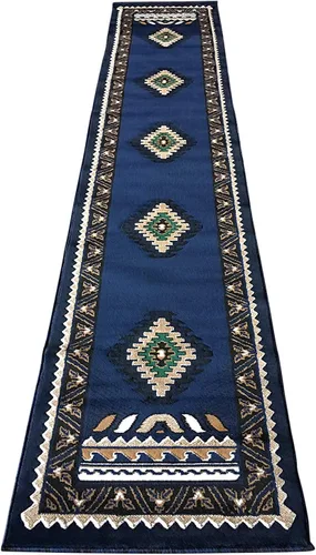 Miniatura 67 de Kingdom South West - Alfombra ovalada de nativos americanos, diseño bereber beige, D143 (3 pies x 4 pies 7 pulgadas, ovalada)